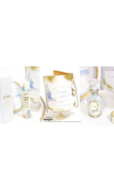 Trusou de botez complet pentru baieti cu strumfi, Bebe Strumf 6